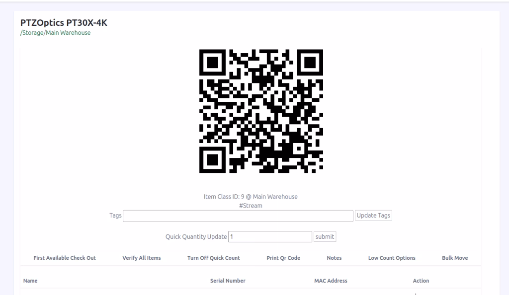Tagging inventory in Find Boxes
